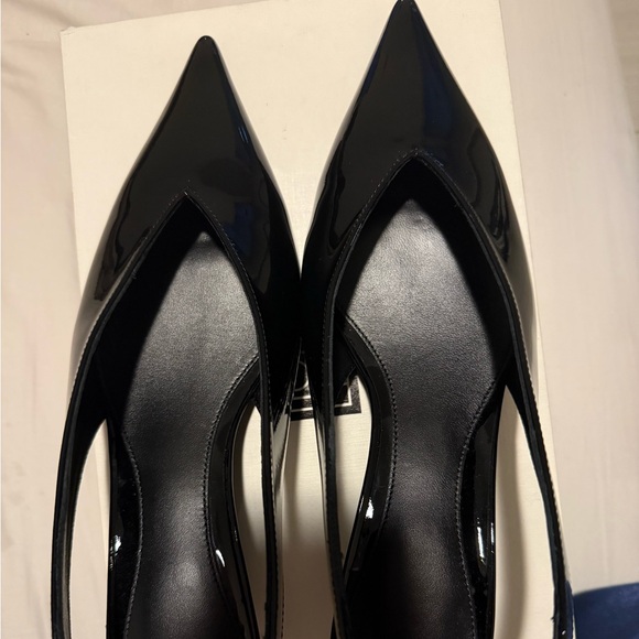 Toteme Wedge Slingback Pumps, 39, Black - Picture 8 of 14